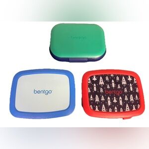 Bentgo Kids Lunch Box Set - Blue and Green